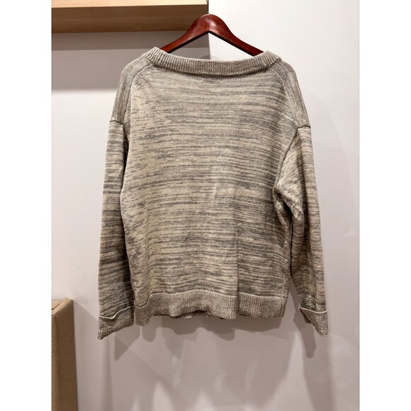 John Elliot Juke Cardigan Cotton Heavy Chunky Fisherman Rib Knit Mens S (1) Gray - Picture 3 of 8